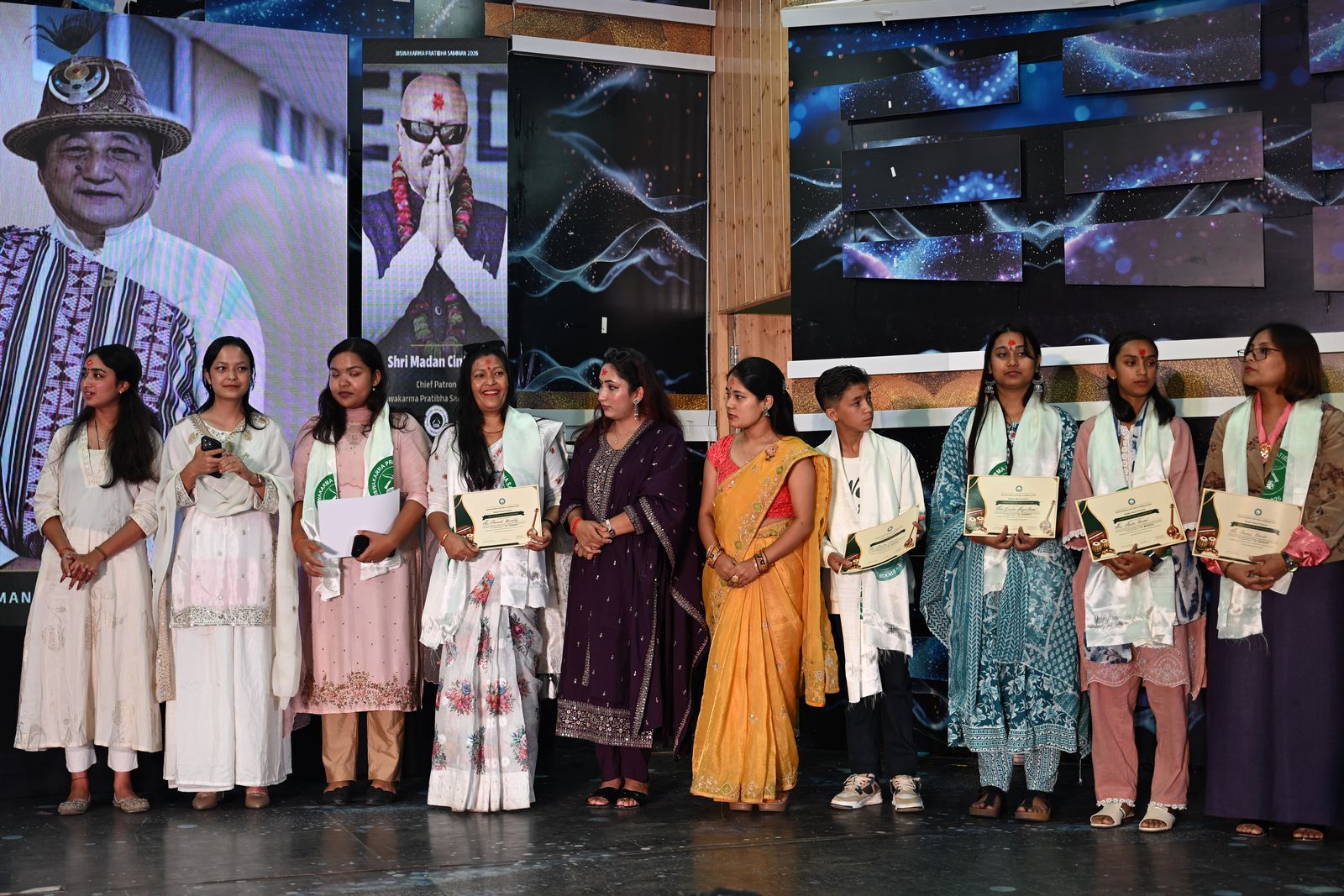 Singers at the Bhajan Gayan Prastuti