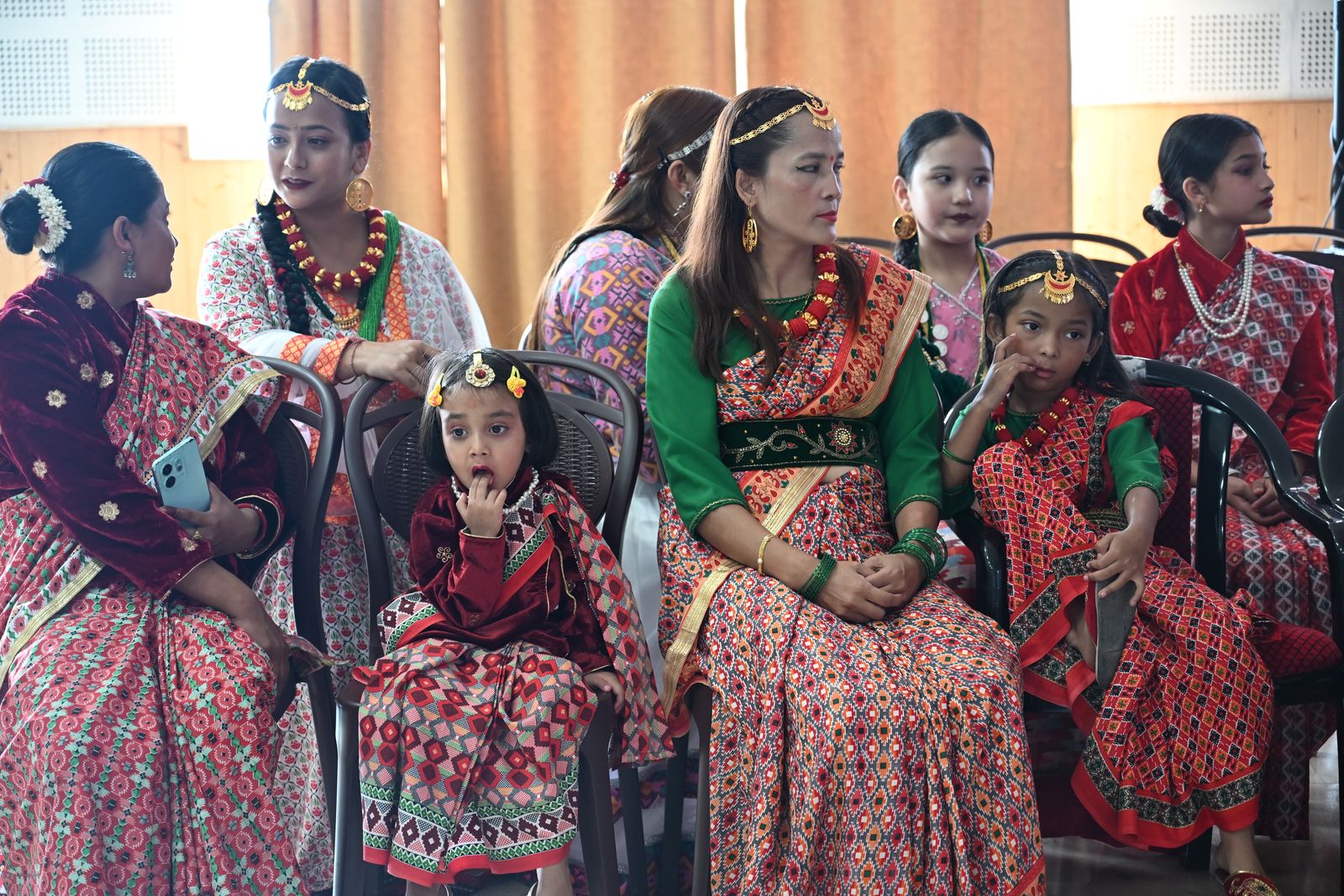 Mothers and children at the Mom and Me Runway